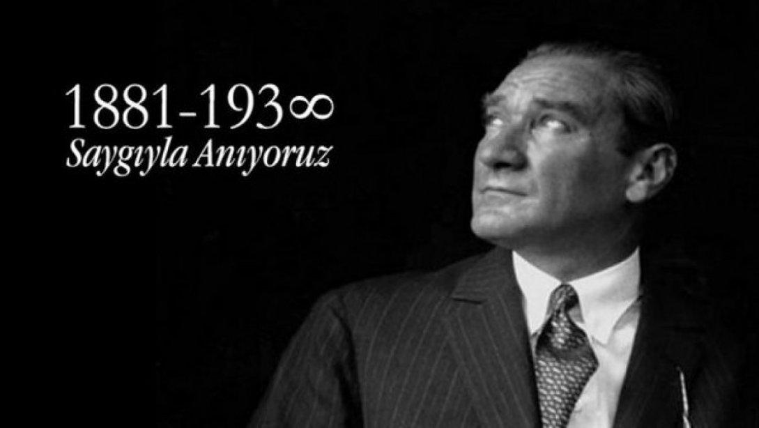 Şanlıurfa İl Millî Eğitim Müdürü İsmail YAPICIER'in 10 Kasım Atatürk'ü Anma Mesajı