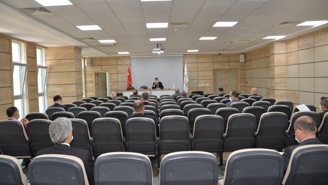 İl Milli Eğitim Müdürlüğü İdari Kadrosu Genel Değerlendirme İstişare Toplantısında Bir Araya Geldi