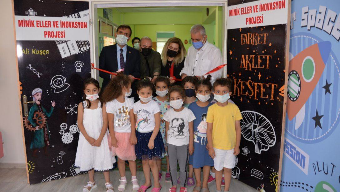''Minik Eller İnovasyon'' Proje Sınıfının Açılışı Güzelşehir Anaokulunda Yapıldı