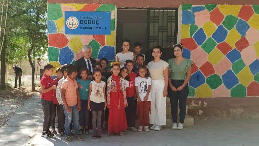 İl Milli Eğitim Müdürümüz Fevzi Kurt Harran'da Okulları Ziyaret Ederek İncelemelerde Bulundu