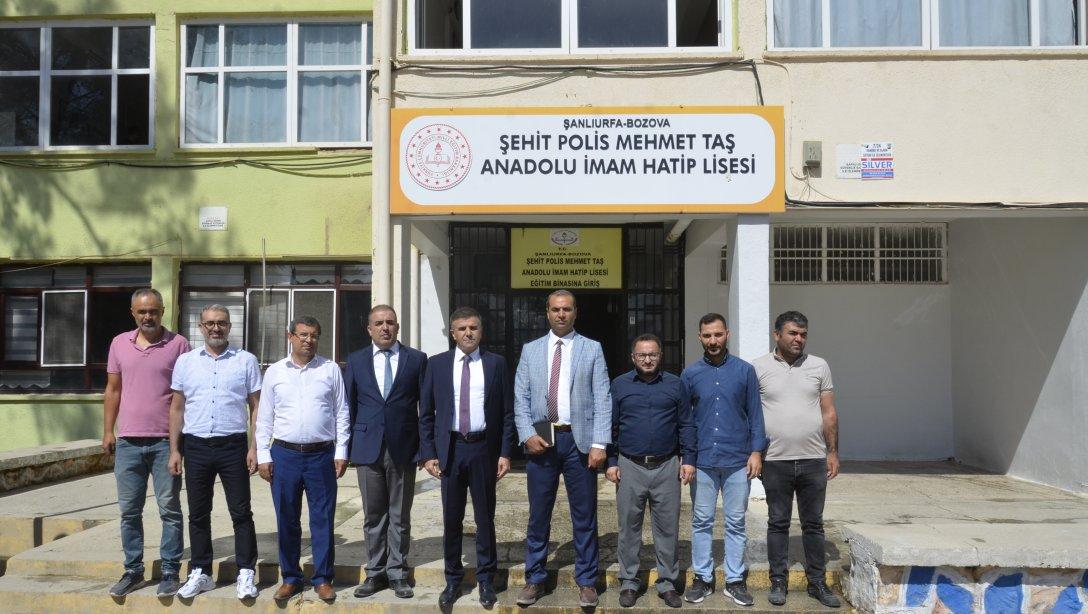 İl Milli Eğitim Müdürü Asım Sultanoğlu Bozova'da İncelemelerde Bulundu